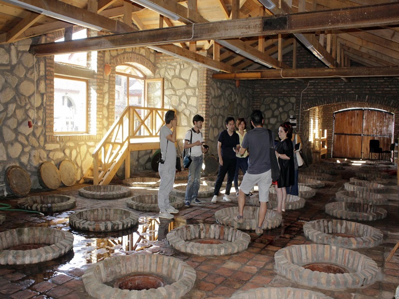 Japanese Wine Importers\' Visit in Georgia
