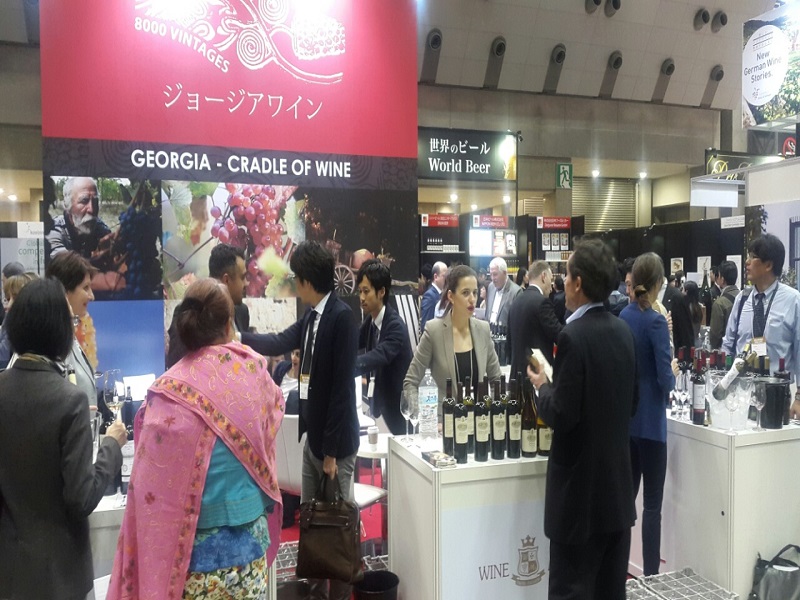 Georgian wine is tasted in Japan