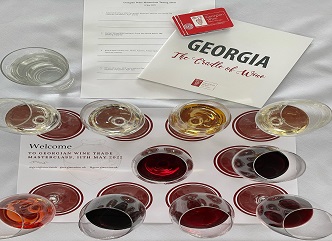 The Georgian wine tasting was held in the UK with the support of the National Wine Agency