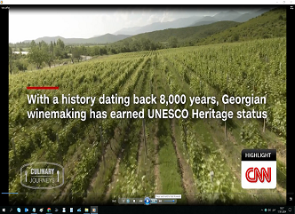 The American television company CNN prepared two videos about Georgian wine