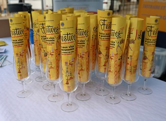With the support of the National Wine Agency, Georgian wine was showcased at a gastronomy festival in France.